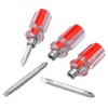 Bestgle 5 Pcs Stubby Screwdriver Set, Phillips and Flat Head