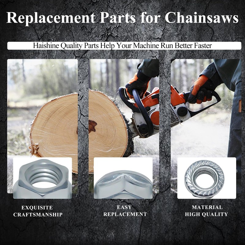Haishine Bar Studs & Bar Nuts Kit for Husqvarna 136