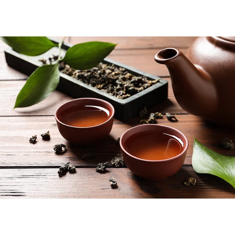 Decaffeinated Oolong Tea Loose Leaf, Hot or Cold Brew, Smoky,