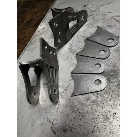 Mfab traction bar mount set 1/2” Bolt Holes With Axle Tabs For 3-1/2” Axle