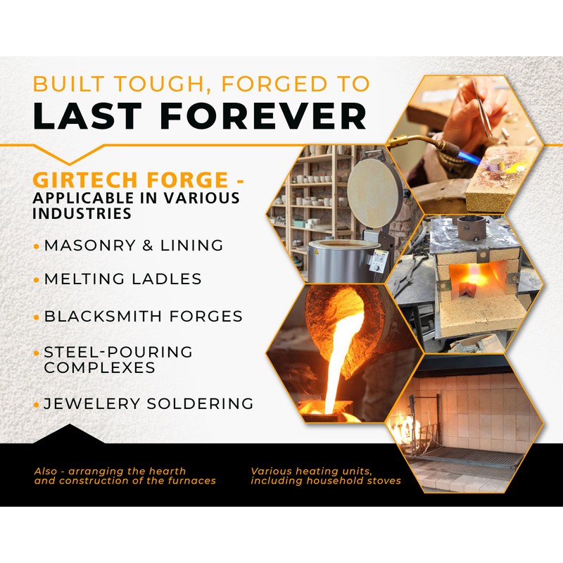 GIRtech Forge Heavy Duty Fire Bricks 3200F - Pack of