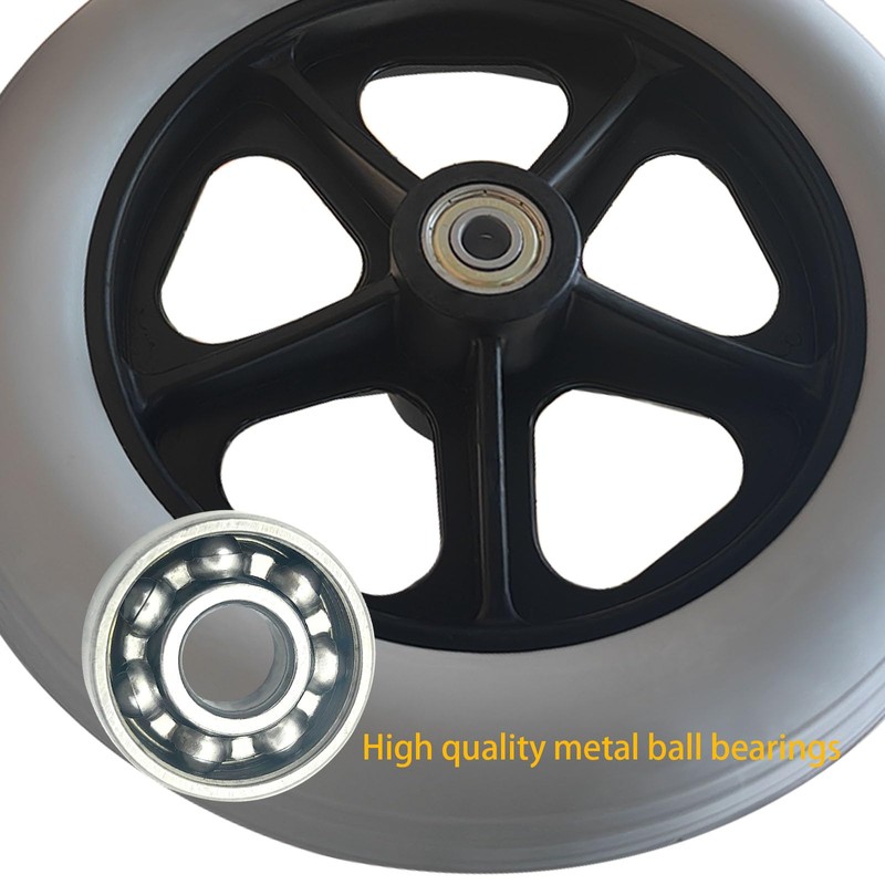2 PCS 8 x 1.5 Inch Solid Replacement Wheels for