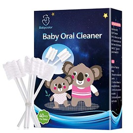 Cepillo de dientes para bebés, cepillo de dientes para bebés, limpiador de lengua, cepillo de dientes para bebés, limpiador de lengua recién nacido, cepillo de dientes para el cuidado dental para bebés de 0 a 36 meses, 36 unidades + 4 unidades