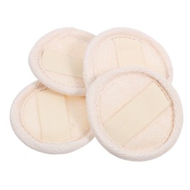 KOMBIUDA 4pcs Exfoliating Loofah Pads for Facial Cleansing Scrubbers Gentle Makeup Remover Exfoliator Skin-friendly Loofah Material for Use