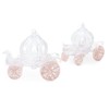 Christmas Concepts® 10cm Glitter Decorated Princess Carriage Decoration (ROSEGOLD, 1)