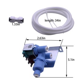 W10408179 2304757 IMV708 Refrigerator Water Inlet Valve for Whirlpool, Kenmore
