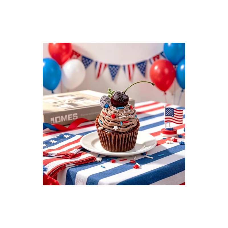 Red White and Blue Sprinkles, 11.3oz/320g Edible Patriotic Sprinkles Mixed