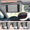1000D Sun Visor Organizer with Zipper Visor Storage Pouch, Car