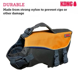 Aqua Pro Dog Flotation Life Jacket Safety Vest, Swimming Float Aid with Handle, Adjustable Comfortable Durable Preserver High Buoyancy Coat (Medium)