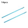 HEYLEAYAR 5MM Aluminum Crochet Hooks 14PCS,Crochet Needle US Size H(US