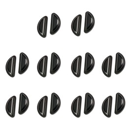 10 Pairs Silicone Adhesive Eyeglass Nose Pads, 3.5mm Thickness Adhesive Anti Slip Glasses Nose Grips with Air Bag for Glasses Sunglasses Thin Nose Pads Eyeglasses (Black)
