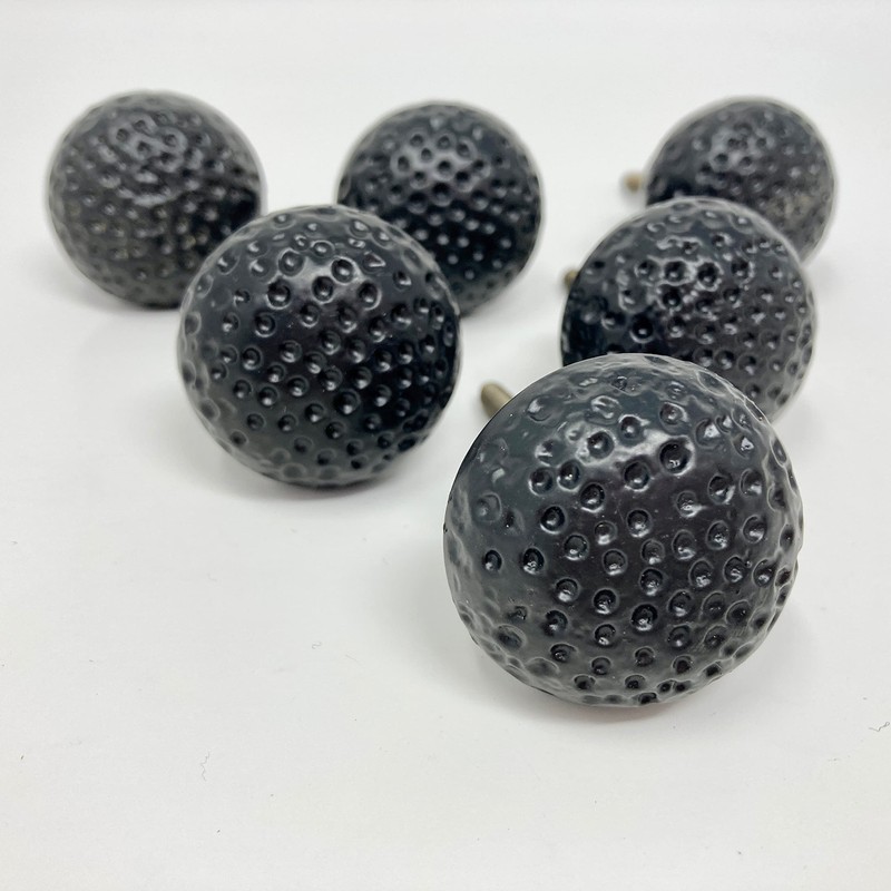 Black Hammered Knob & Cup Handle Cabinet - Drawer Pull