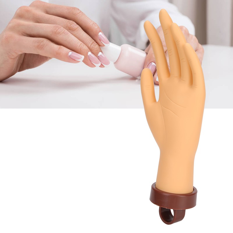 Nail Art Practice Hand Flexible Bendable Mannequin Hand Fake Hand