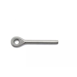 Unbranded Type 316 Stainless Steel Swage Eye Terminal for Cable Railing - for 1/8" Cable
