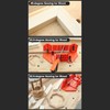 14-inch Mitre Box with Movable and Non-slip Jaw for Back