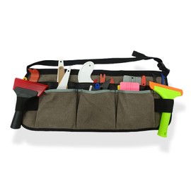 GWEITOOL Waist Tool Apron Canvas Tool Pouch Belt Tool Bag for Window Tint Tool,Vinyl Wrap Tools,Gardening Tools Technician Tool and Electrician’s Tool