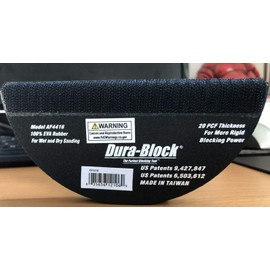 Dura-Block 6” Half Round Hook & Loop “TACO” Hard Sanding Block