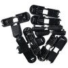 YYlingx 25Pcs Black Plastic Classic Zipper Accessory Cord End Locks,