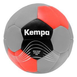 Kempa Adult Spectrum Synergy Pro Handball Ball, Grey Froid/Rouge Chaud, 3