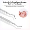 Stainless Steel Pedicure Kit with Ingrown Nail Lifters, Precision File