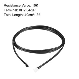 Rebower NTC Thermistor Probe 10K 40cm Waterproof Epoxy Temperature Sensor Probe for Digital Temperature Transmitter