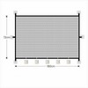 Portable Retractable Pet Barrier Gate for Dogs – Folding Mesh