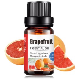 Aceites Esenciales de Toronja Aromaterapia - Natural 100% de Aceite Esencial Natural Conjunto de Difusores y Humidificadores con Caja de Regalo Exquisita (UVa Natural, 10 ML) (Toronja)