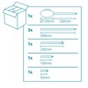 EGLO Extention Cable Duct, Steel Wire Ducting, Colour: Matt Nickel,