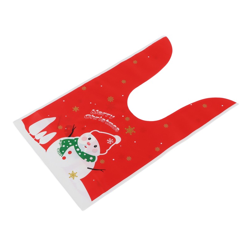 100Pcs Christmas Gift Bag Cute Food Grade Eco Friendly Reusable
