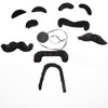 Fun Express 12 Fake Moustaches - Assorted Shapes & Sizes!