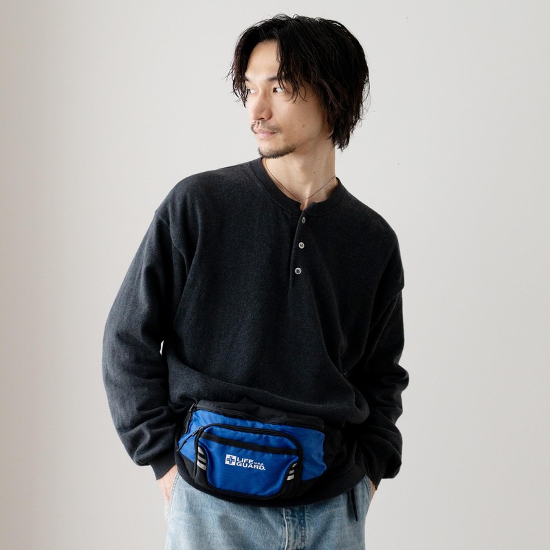 Lifeguard Waist Bag, Reflector 2-Way Body Bag, red, One size