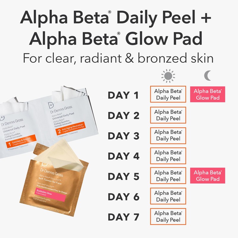 Dr. Dennis Gross Glow Pad Self-Tanner for Face – Exfoliating