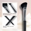 Nose Contour Brush, 3Pcs Eye Brow Contouring Brush Half Fan-Shape