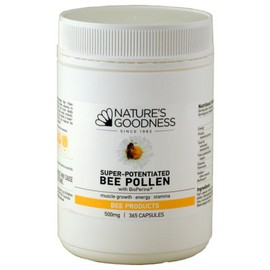 Nature's Goodness Super Potentiated Bee Pollen 500mg 365 Capsules