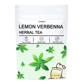 TZTZBOM - Lemon Verbena Tea - 2g x 50 Count - Premium Lemon Tea Bags For Digestion Support & Relaxation - Natural Cut & Sifted Lemon Verbena Tea Bags
