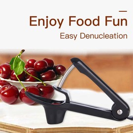 Cherry Pitter, Cherry Stoner Remover with Stainless Steel Rod, Olive Pitter, Cherry Pitter Tool, Cherry Pip Remover/Dates pitting Device, Portable Cherry Pitter Fruit Tool