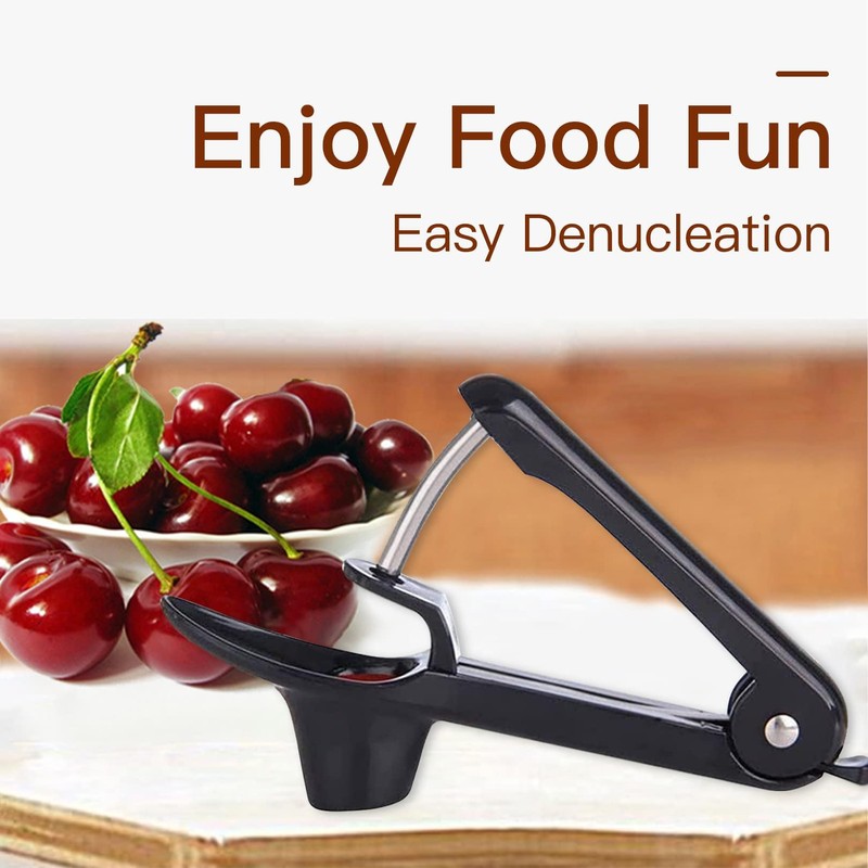 Cherry Pitter, Cherry Stoner Remover with Stainless Steel Rod, Olive