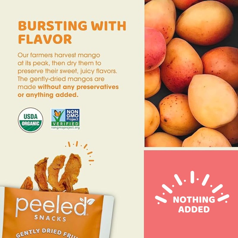 Peeled Snacks Organic Dried Fruit – Healthy, Vegan Snacks for