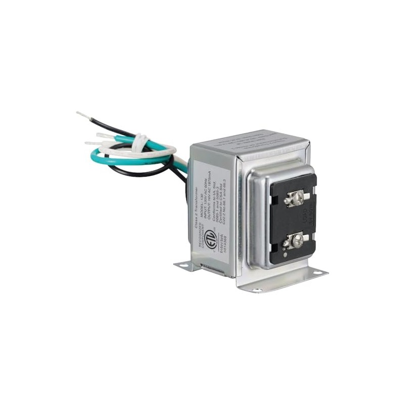 16VAC/30VA Lock Nut Wired Transformer Compatible with Most Smart Video