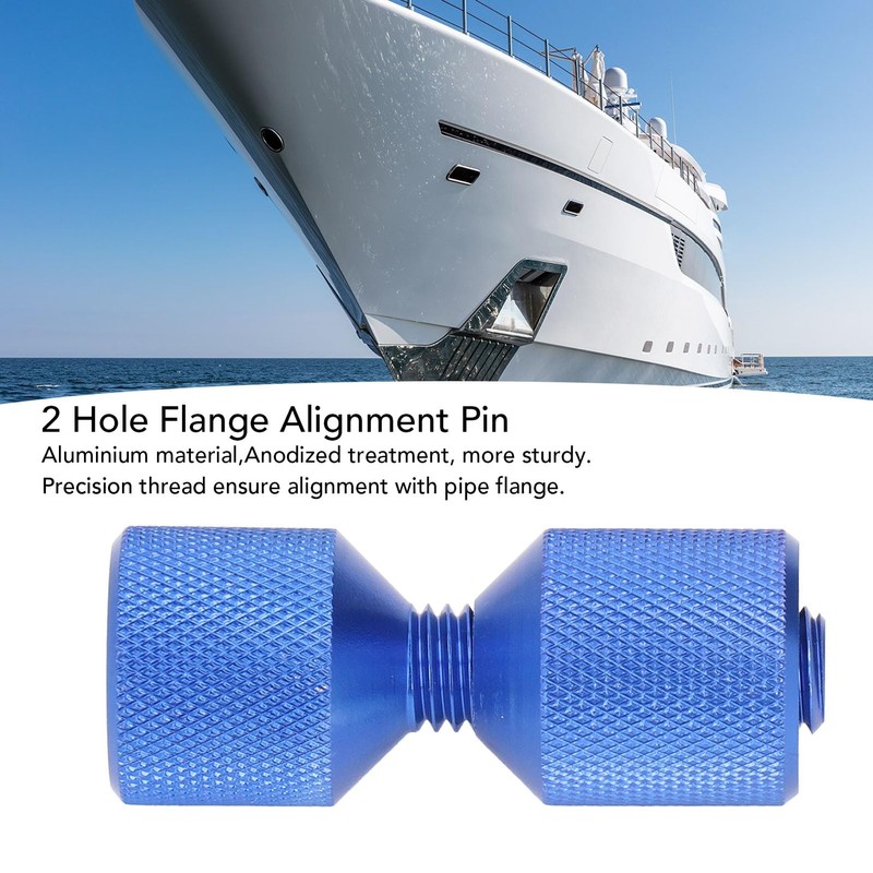 Two Hole Flange Alignment Pins 1-1/8 Inch Aluminium with Anodizing