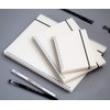 Shulaner Spiral Notebook A6 Blank, 80 Sheets Paper, PP Matte