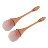 Brocha En Polvo, 2 Piezas, Para Decoración De Uñas, Cerdas