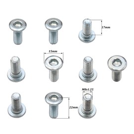 M8 Bolt Screw Sets for Disc Brake Rotor Pit Dirt Bike Quad ATV 8mm M8x1.25 Pack of 10
