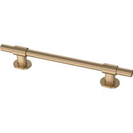 Franklin Brass Adjusta-Pull Bar (5-Pack) Adjustable Cabinet Handles 1-3/8" to 6-5/16" Hole to Hole Champagne Bronze Kitchen Cabinet Pulls Hardware Dresser Gold Drawer Pulls P44365-CZ-B