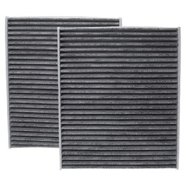 vhbw 2x Cabin Air Filter Replacement for Delphi TSP0325330C for Car - Activated Carbon