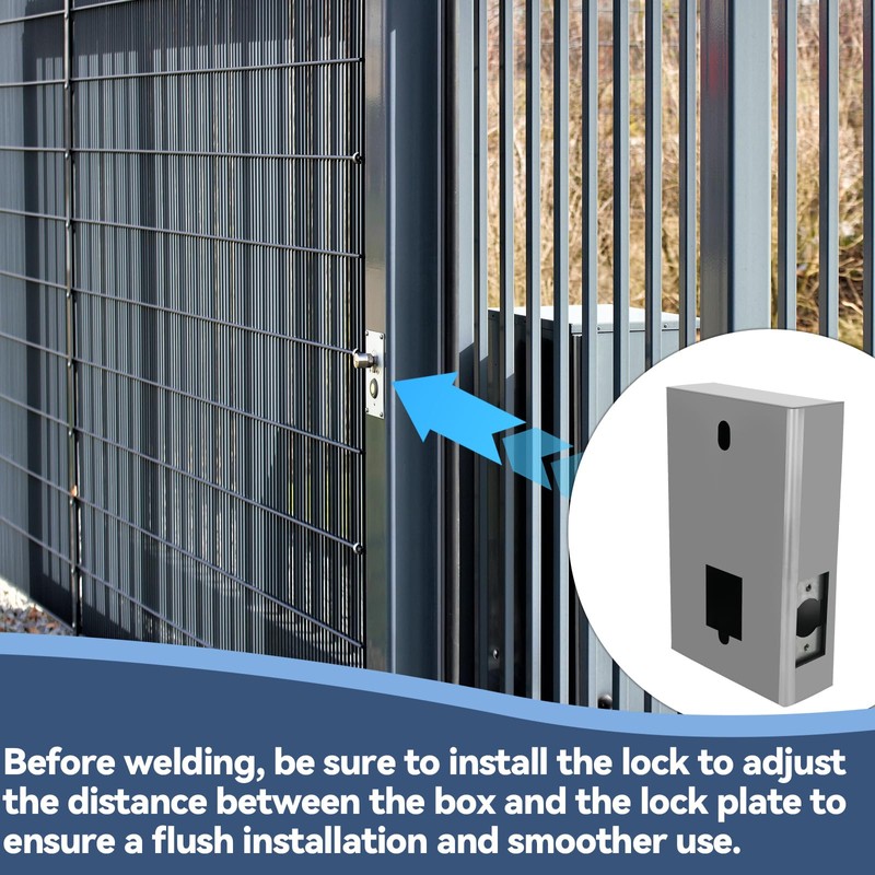 GB2020 Gate Lock Box for Double Keypad Mechanical Combination Lock,Steel