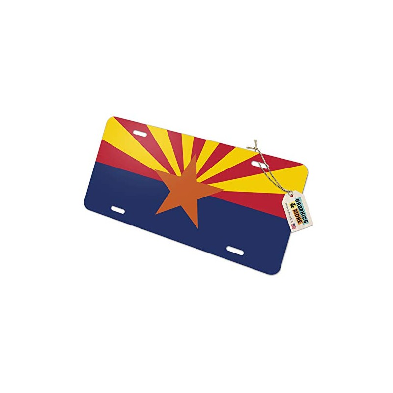 GRAPHICS & MORE Arizona State Flag Novelty Metal Vanity License