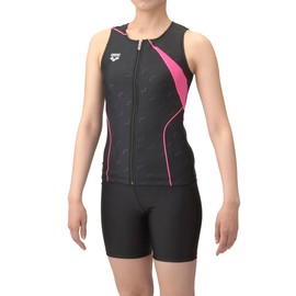 Arena Swimwear Fitness Separates (Coverback, Middle Leg, Insert Pad), Women's, Black x Black (BKBK)