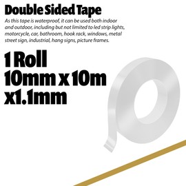 Wild Polar Nano Tape - 10m x 10mm x 1mm - Heavy Duty - Mounting Tape - Strong
