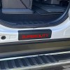 Carbon Fiber Leather Car Door Sill Protector Sticker for Ford